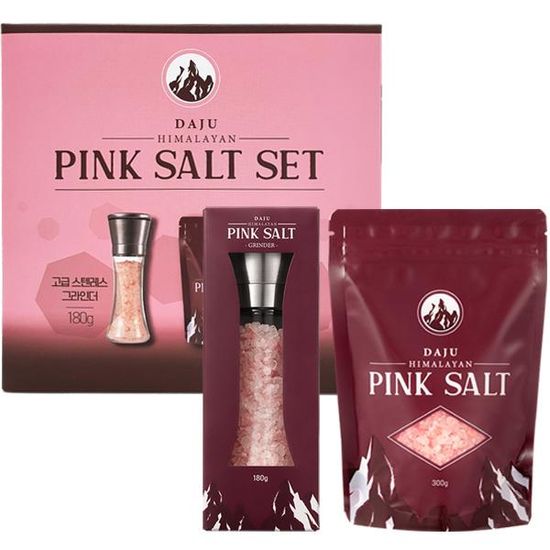 핑크 소금 스텐레스그라인더(180g)+리필(300g), 솔트