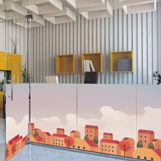 ec401-가을도시풍경_불투명유리시트지