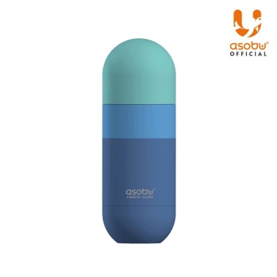 아소부 스텐 진공 텀블러 420ML 오브 파스텔 블루
