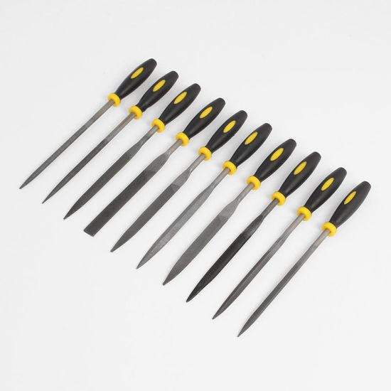 옐로우툴 야스리 쇠줄 10종세트 반달 평면 연마봉