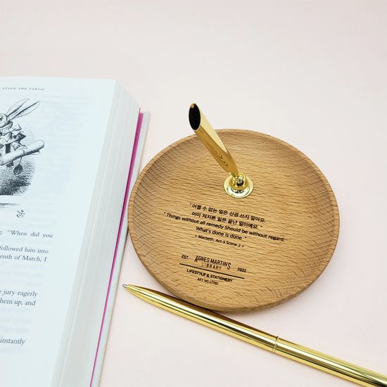 [무료각인]아그네스마틴_메세지 스탠드펜 선물용볼펜