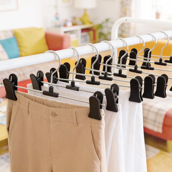 스트롱 논슬립 바지걸이 20P 집게자국 없는 옷걸이