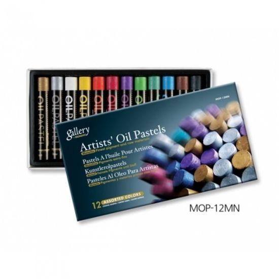 문교 갤러리오일파스텔 12색(메탈)NEW