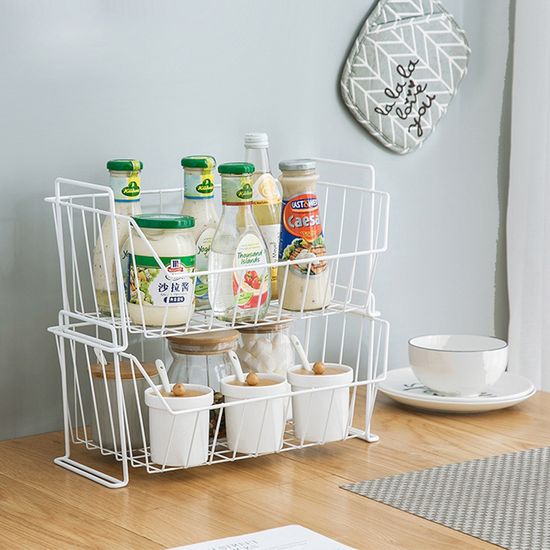 올리고 철제 주방 양념통 수납 정리 선반