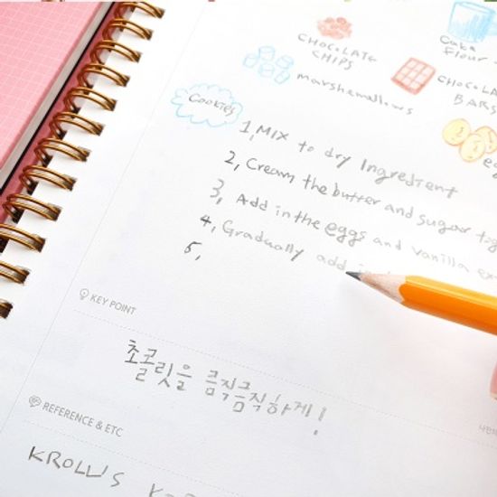 A5 링제본 가계부(캐시북) 다이어리-돼지저금통