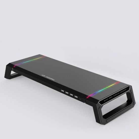 RGB USB 멀티 포트 허브 모니터 받침대 스탠드
