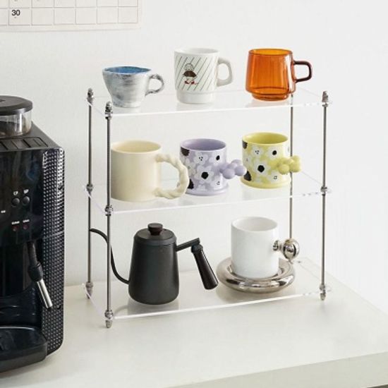 304 모듈 아크릴선반 향수/머그 2~3단 트레이