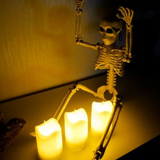 할로윈 해골 모형 LED캔들 세트