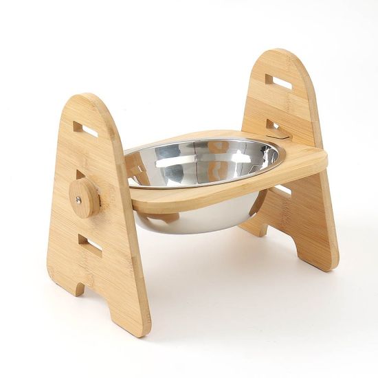 반려동물 높이조절 스텐 식기(1구) 중대형견식기