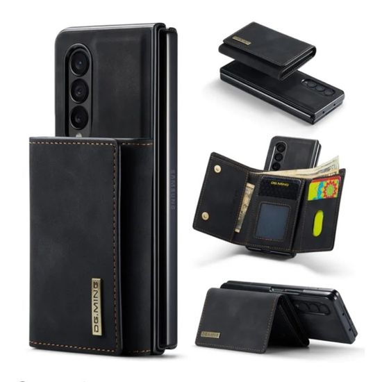 갤럭시z폴드 5 4 3 자석 탈부착 가죽 카드지갑 케이스