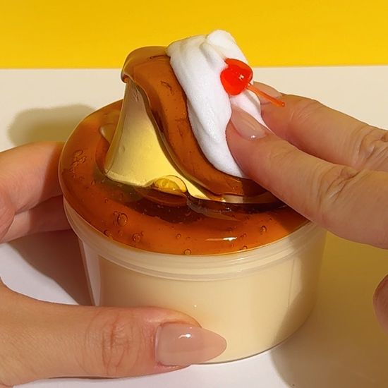 [젤시스] 커스터드 푸딩 슬라임 / 쫀득말랑 점토섞기 