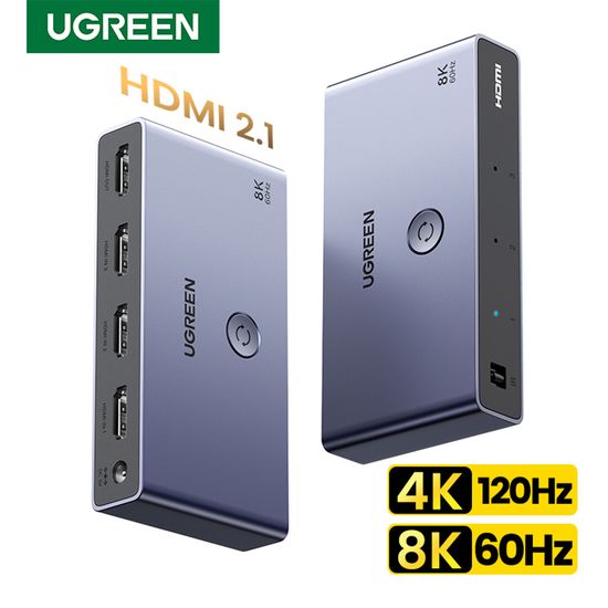 유그린 3대1 8K 60Hz HDMI 2.1 스위치 선택기 CM624