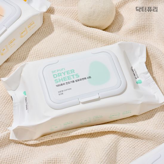  닥터퓨리 건조기시트 섬유유연제 드라이시트 80매