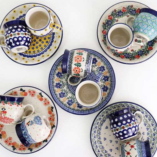 폴란드그릇 아티스티나 레이디머그2P 접시1P 선물세트