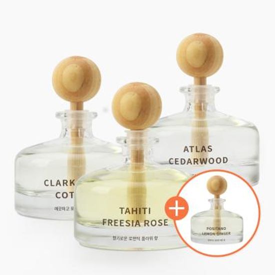 단순생활 아로마 디퓨저 우드볼 차량용 방향제 3+1
