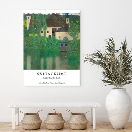 구스타프 클림트 물위의성 명화 거실 인테리어 그림