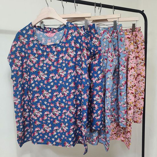 국산 여성 여름 레이온 잠옷세트(WC19918)