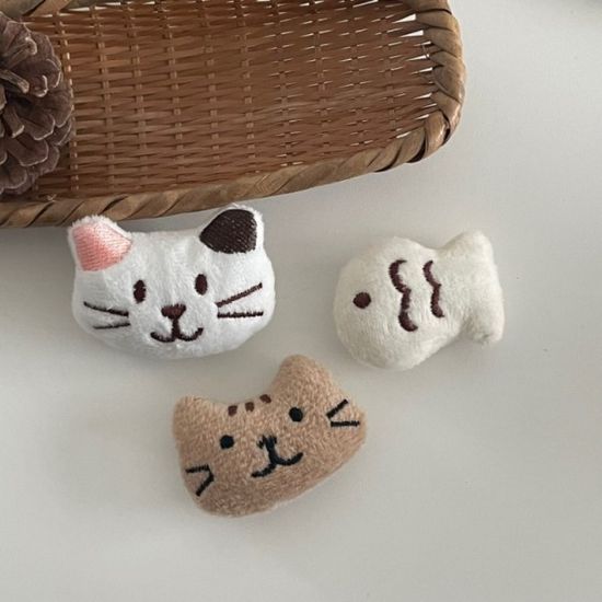 [diy]고양이 붕어 붕어빵 동물 인형 옷핀만들이 브로