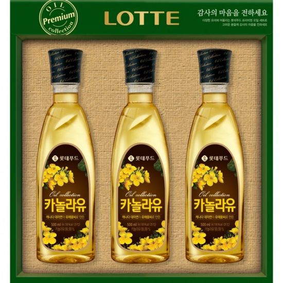 롯데푸드 오일 컬렉션 카놀라유 1호 식용유 선물세트