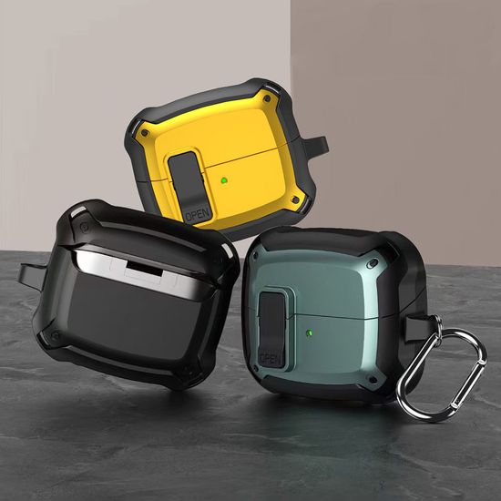 갤럭시버즈3 프로 호환 단색 락 잠금 범퍼 하드케이스