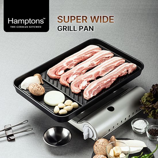 햄튼 수퍼와이드 고기불판 그릴팬 HT-WGP 40x24cm