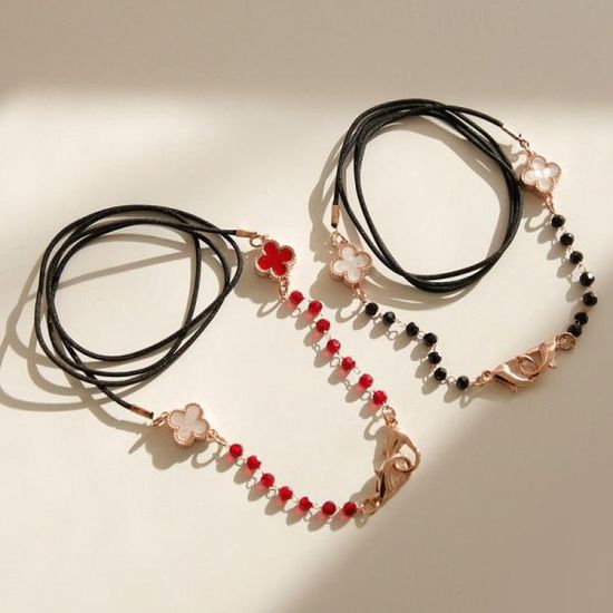 바이데이지 실크 크리스탈 마스크 안경 스트랩 Bc011