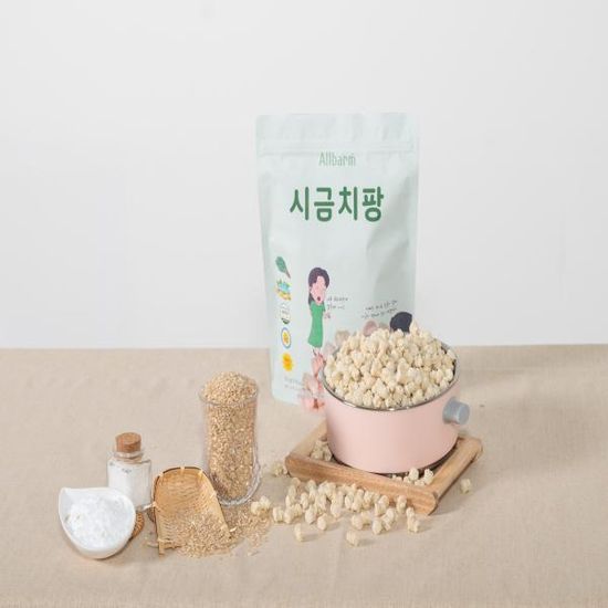 [올바름] 아기과자 [시금치팡]50g 백미 떡뻥 유기농
