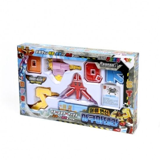 아쿠아테라 알파벳 변신로봇/장난감 로보트 합체로봇