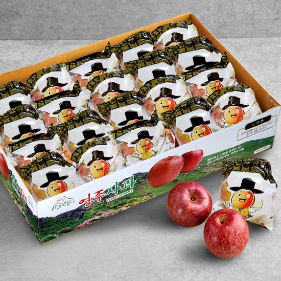 [아이러브영주] 껍질째 먹는 세척사과 4kg/19~21과