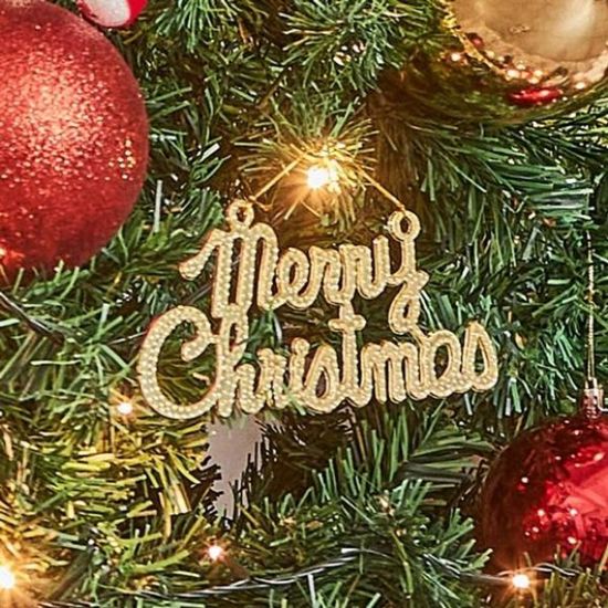 크리스마스 골드 로고 장식(대) (31.x)(WFG9OTR)