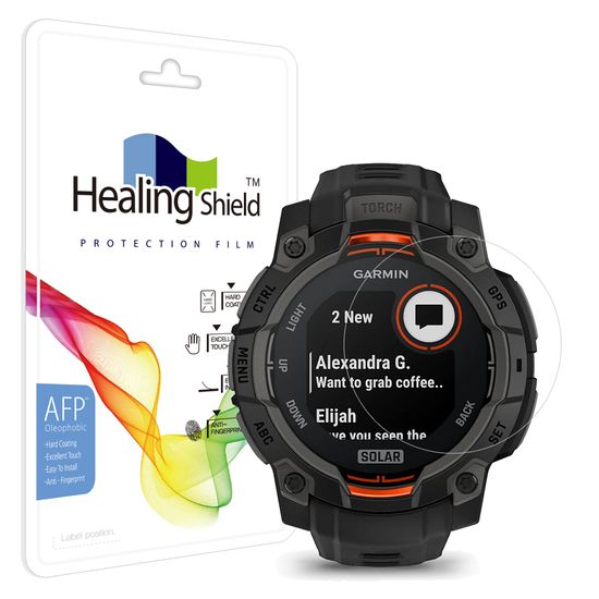 가민 인스팅트3 솔라 45mm 올레포빅 액정필름 2매