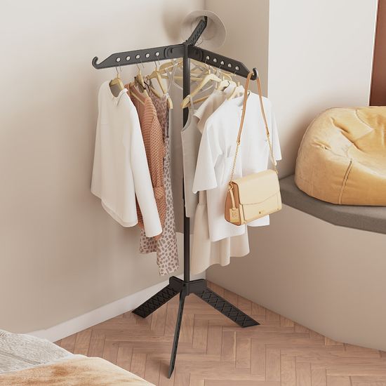 접이식 스탠드 이동식 행거 선반 시스템 옷장 옷걸이