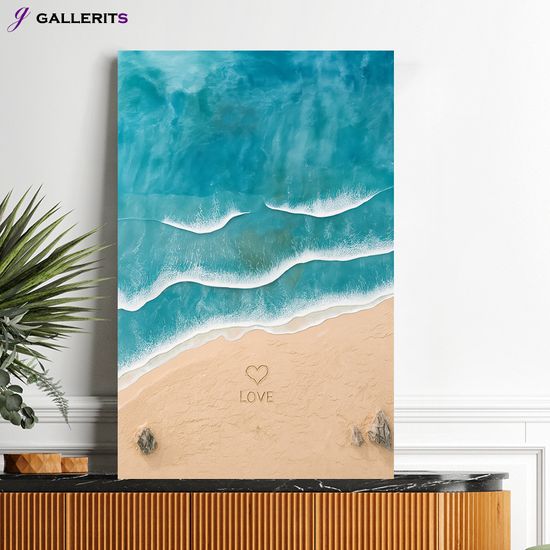 해변의 사랑 여름 바다 윤슬 인테리어 그림 거실 액자