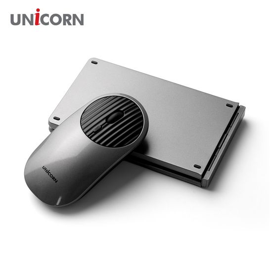 유니콘2.4G+블루투스 접이식 휴대용 키보드 마우스세