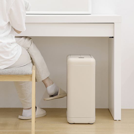무아스 듀얼도어 스마트 자동 센서 휴지통 20L