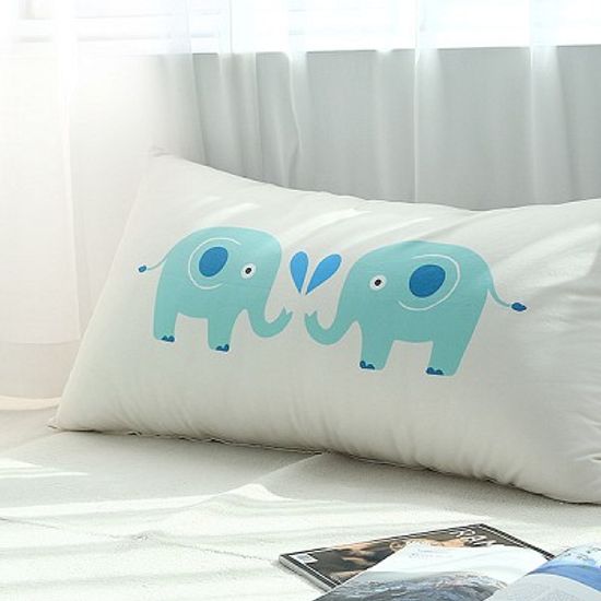 자체제작 코끼리 헤드쿠션커버 / 솜미포함