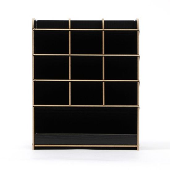 초이스원 12칸 사선 펜꽂이(블랙)/ 책상정리 연필꽂이