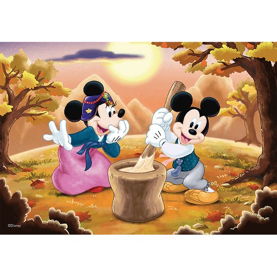 한국의 미키와 미니 떡을 만들자 직소 퍼즐 1000피스