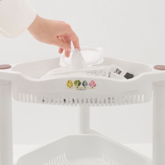 포레스트 코너선반 3단 욕실수납 물빠짐 주방