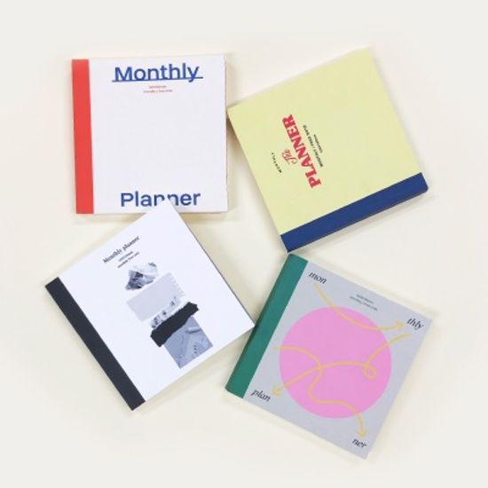 오첵 O-CHECK 스퀘어 만년다이어리 먼슬리 플래너 