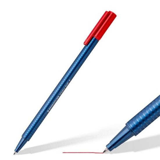 스테들러 트리플러스 0.7mm 삼각 유성볼펜 437F 1다스