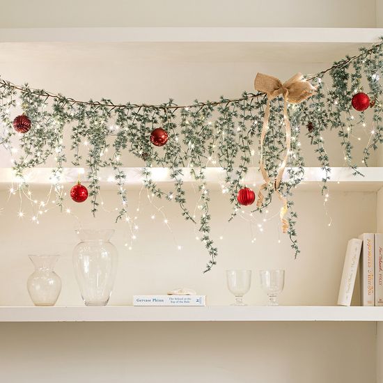 크리스마스 가랜드 벽트리 LED 225구 전구