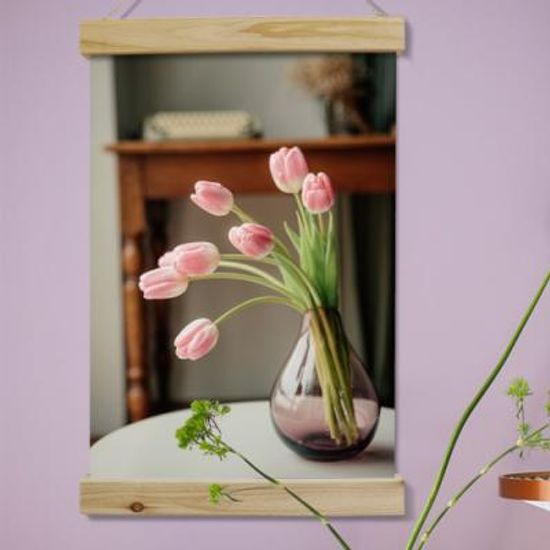 cl044-우드스크롤_40CmX60Cm-감성플라워_페브릭포스터