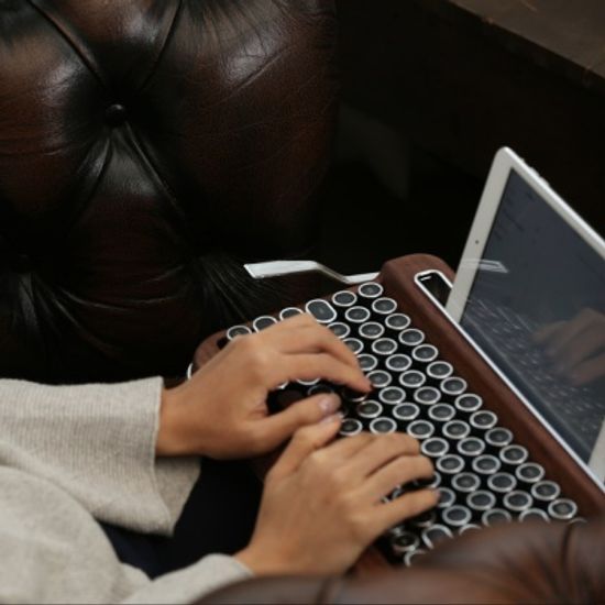 페나 키보드-타자기 컨셉 블루투스 무선(스페셜우드)