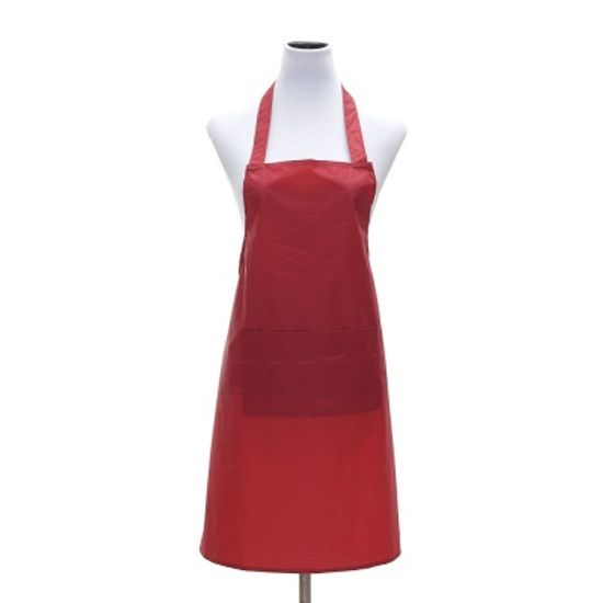 주방 PVC 방수앞치마(레드) 음식점 공방 카페앞치마