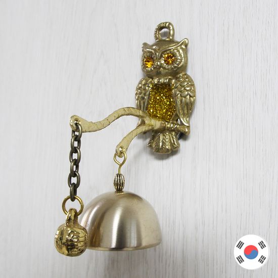 노랑부엉이 황동주물 타종 현관문종 도어벨 HDB-1146