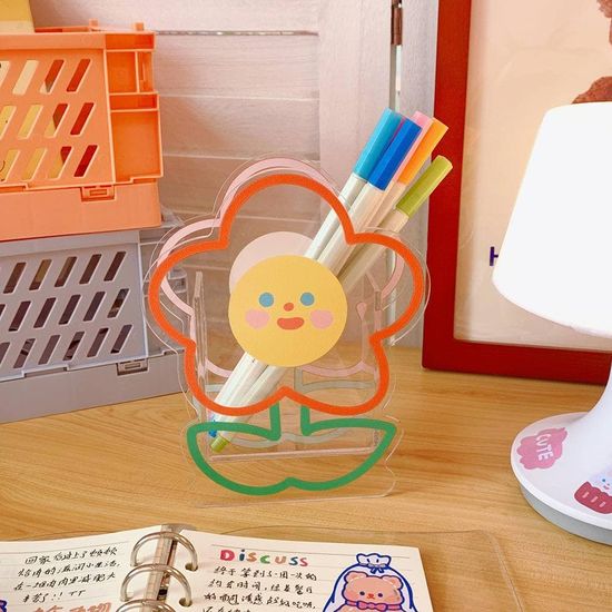 베리베어 귀염뽀짝 아크릴 펜홀더 25종_꽃님이