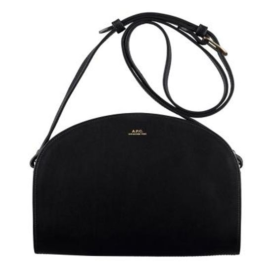 아페쎄 APC 데미룬 하프문 여성 크로스백 LZZ NOIR