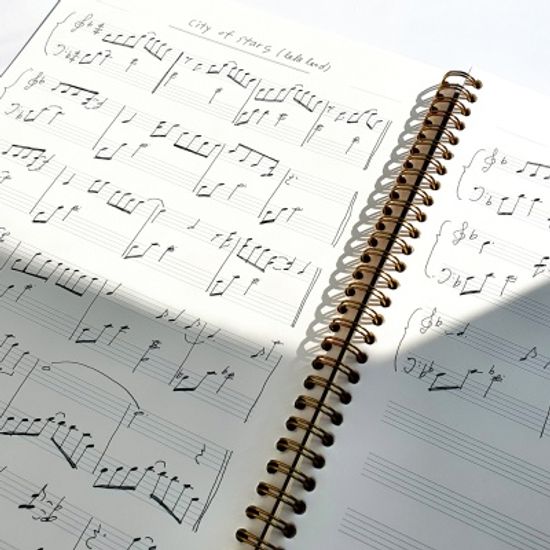 A4 음악노트(작곡노트,오선노트) 60매 - 높은음자리표