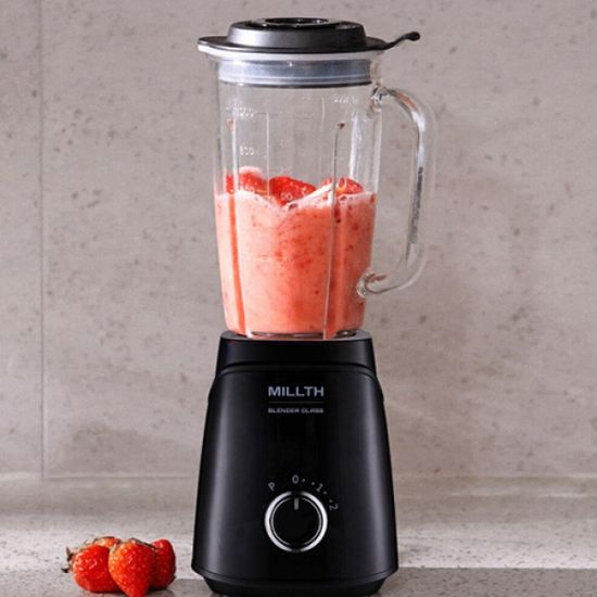 밀쓰 1L 초고속 파워 글라스 블렌더 믹서기